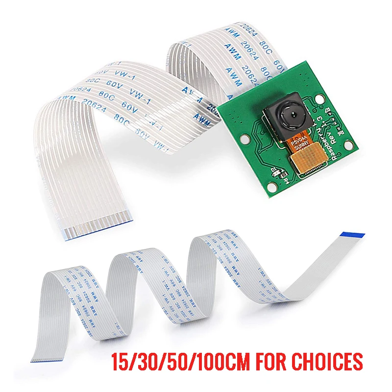 Кабель для камеры Raspberry Pi 4 Zero модуль 1080p 720p pi 3 Model B + Веб камера 5 Мп|Аксессуары