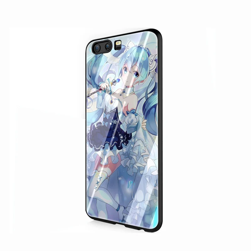 G9 EWAU Hatsune аниме Мику девушка закаленного стекла телефона чехол для Huawei P10 P20 P30 mate 20 Lite pro P Smart Y6 Y9 Honor 8X9 10 - Цвет: G9