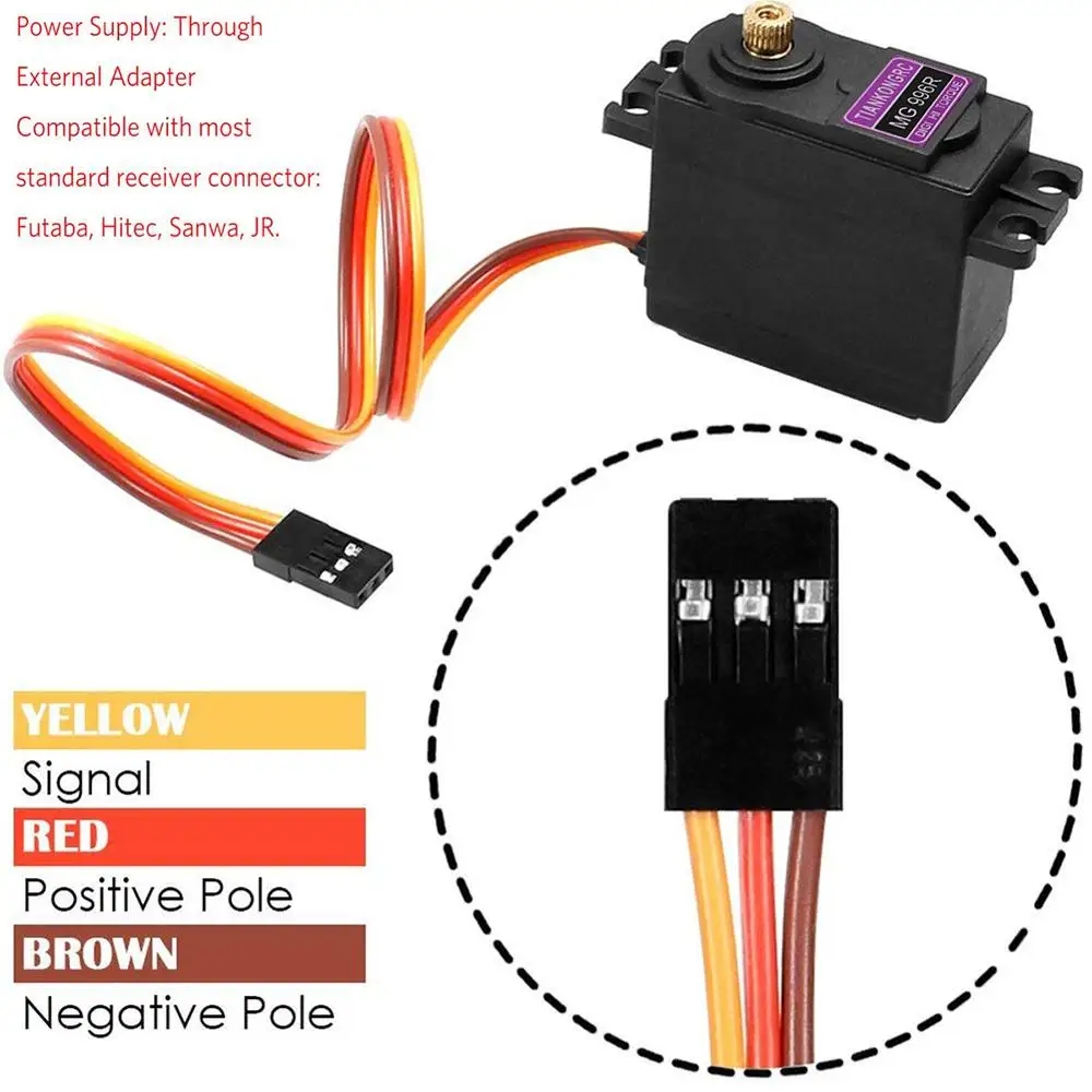 4Pcs MG996R MG995 Digital Torque Metal Gear RC Servo Motor Airplane Helicopter