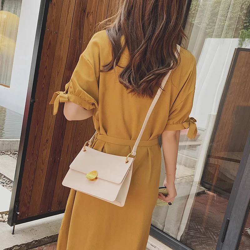 

Bag Women's 2019 New Style Non-mainstream Versatile WOMEN'S Leather Bags Simple Fashion Bag with Chain Women's Shoulder Oblique