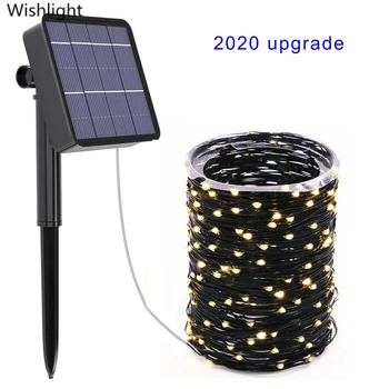 

Outdoor Solar Lamp 10M LED String Fairy Lights Flash 100leds Waterproof For Christmas Garden Wedding Decoration