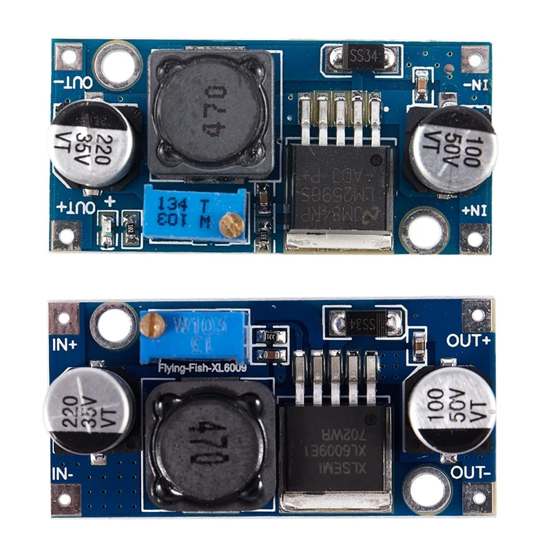 1Pcs Xl6009 3-32V To 5-35V Dc-Dc Adapter Booster Circuit Board Module & Lm2596S Buck Power Supply 3a Regu | Автомобили и