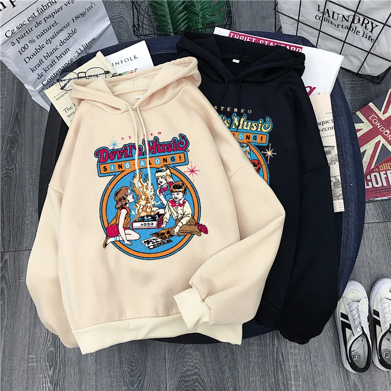 Модные свободные толстовки Топ трикотажный с буквенным принтом Harajuku пуловер стиль плюс бархатный плотный свитер Женская осенне-зимняя одежда