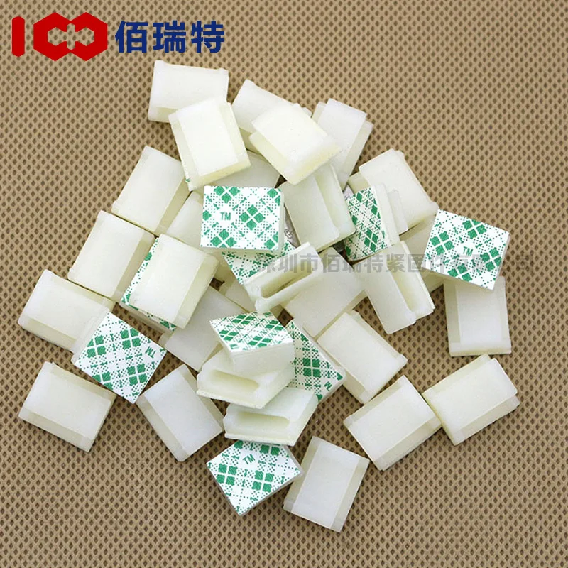 self-adhesive wire fixing base clamp cable chassis management FC-1 FC-2 100PCS | Обустройство дома