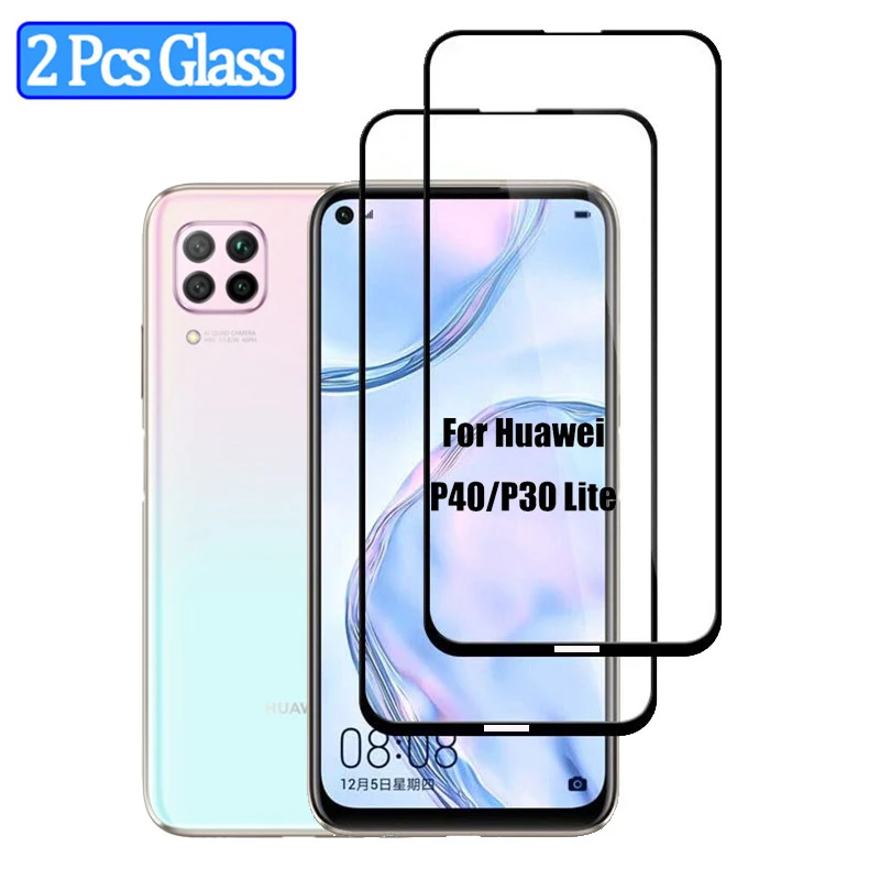 2 шт закаленное стекло для р30 лайт Huawei P40 Lite аксессуары 2020 Защита экрана хуавей