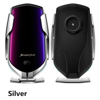 

80pcs R1 Smart Automatic Clamping Car Wireless Charger Fast Charging Air Vent Mount Phone Holder for universal smartphone