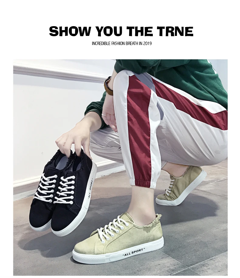 Men Luxury Casual Canvas Shoes Comfortable Korean Canvas Casual Shoes New Trend Student School New Cool Sneakers Canvas