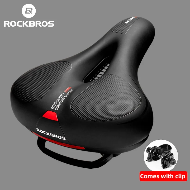 Велосипедное седло ROCKBROS утолщенное противоударное мягкое удобное для езды на