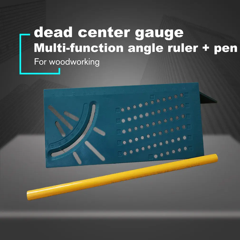 

3D Angle Measuring Square Size Woodworking Measure Tool Line 45 Degree 90 Degree Gauge T-type Ruler Hole Scribing Gauge