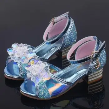 

Glitter Children Girls High heel Shoes For Kids Princess Sandals Beads infant Baby Girls Shoes For Party and Wedding