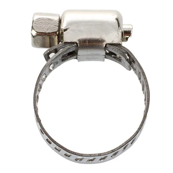 

10 Pcs Stainless Steel 13mm to 19mm Hose Pipe Clamps Clips Fastener