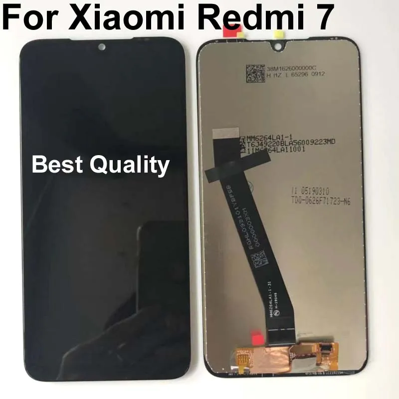 Тесты OK для Xiaomi redmi 7 redmi 7 ЖК-дисплей Экран дисплея сенсорная сборный lcd цифровой преобразователь Сенсорный экран Запчасти+ 10 точек касания емкостный сенсорный экран