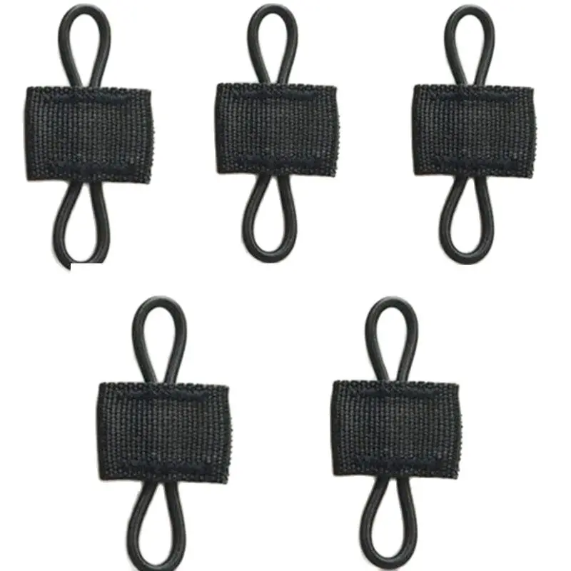 5pcs/lot Tactical Elastic Molle Ribbon Buckle Binding Retainer For PTT Antenna Stick BK/CB/RG/MC | Спорт и развлечения