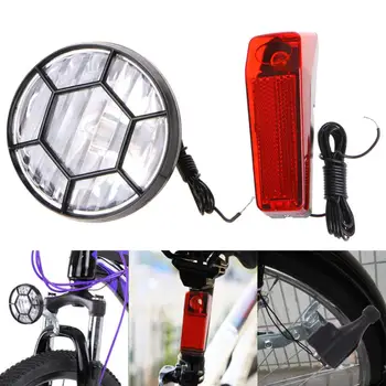 

2020 New Bicycle Dynamo Lights Set Bike Cycle Safety Motorized Headlight Rear Bicycle Lights LED Head Tail Light Accessories