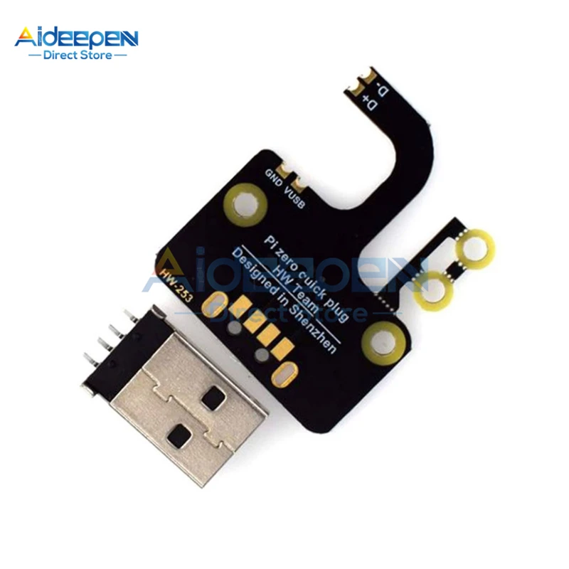 Для Raspberry Pi Zero W/Zero WH USB адаптер плата Micro USB для интерфейса типа A Плата расширения
