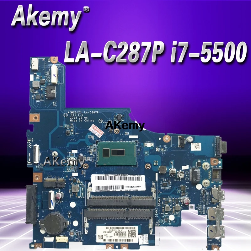 

AIWZ0/Z1 LA-C287P Laptop motherboard for Lenovo Z51-70 Test original mainboard I7-5500U