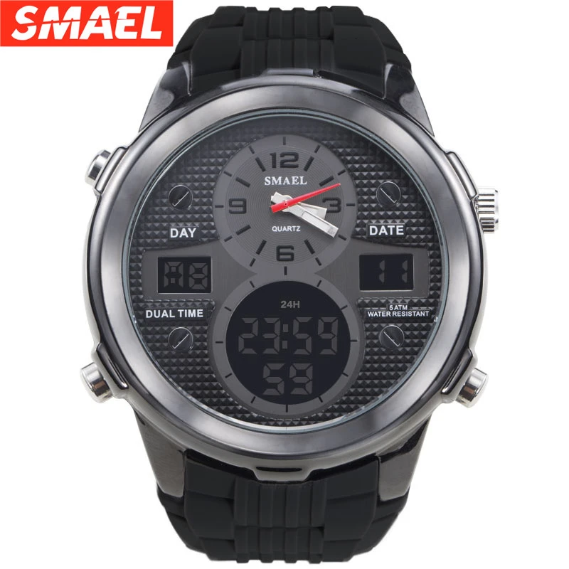 

SMAEL Fashion Outdoor Sport Watch Men Multifunction Watches Alarm Clock Chrono 5Bar Waterproof Digital Watch Reloj Hombre Xfcs