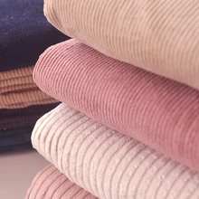 В тонкую полоску Плюс Толстая плетеная хлопковая ткань куртка короткая юбка брюки рубашка шляпа броня одежда ткань