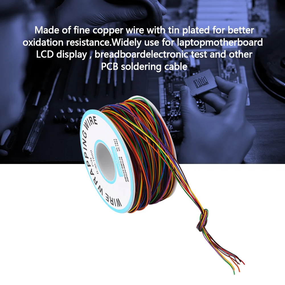 ANENG 30 AWG красочный P/N B 1000 280 м 0 25 мм 8 проводной цветной ПВХ изолирующий