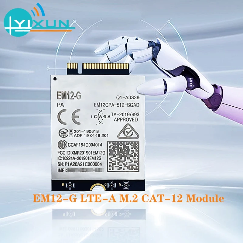 Quectel EM12-G EM12 LTE-A Cat12 модуль LTE-FDDB1/B2/B3/B4/B5/B7/B8/B9/B12/B13/B14/B17/B18/B19/B20/B21B25/B26/b28/B29/B30/B32/B66 |