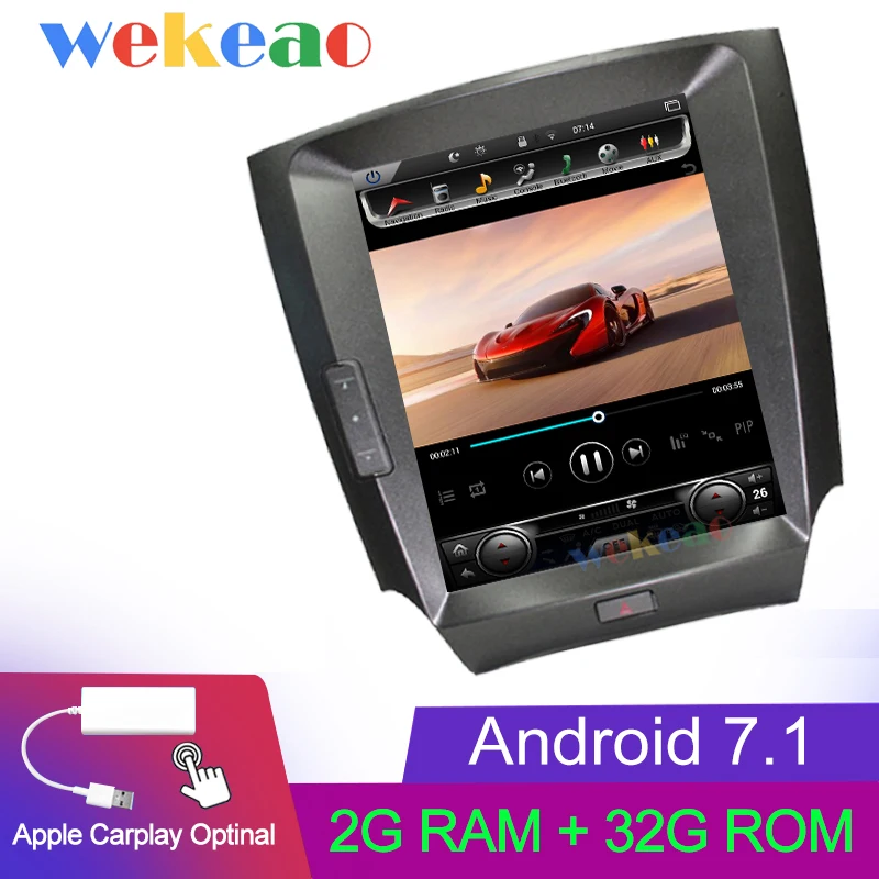 Android Car Radio Wekeao вертикальный экран Tesla стиль 10,4 ''Android 8,1 автомобильный Dvd мультимедийный плеер для Lexus IS250 радио Automotivo 2005-2011 - Цвет: Android Car Radio