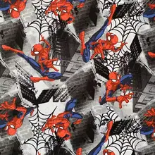 110*50 см Мститель герой паук хлопок ткань детская одежда/Diy ручной работы ремесло постельные принадлежности домашний кошелек из ткани одеяло