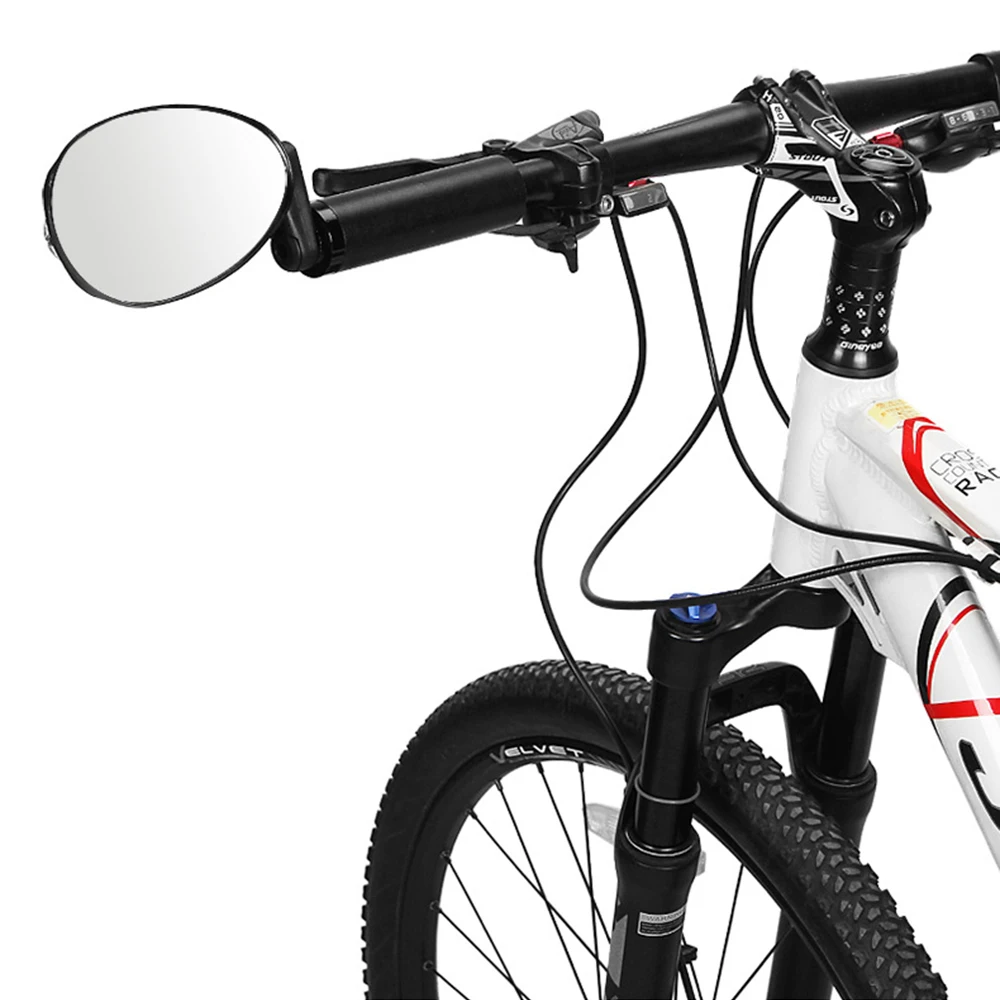 Bicycle Rearview Mirror 360 Wide-angle Degree Convex Mirror Bicycle View Rear Riding Supplies Rotate Cycling Handlebar Mirror