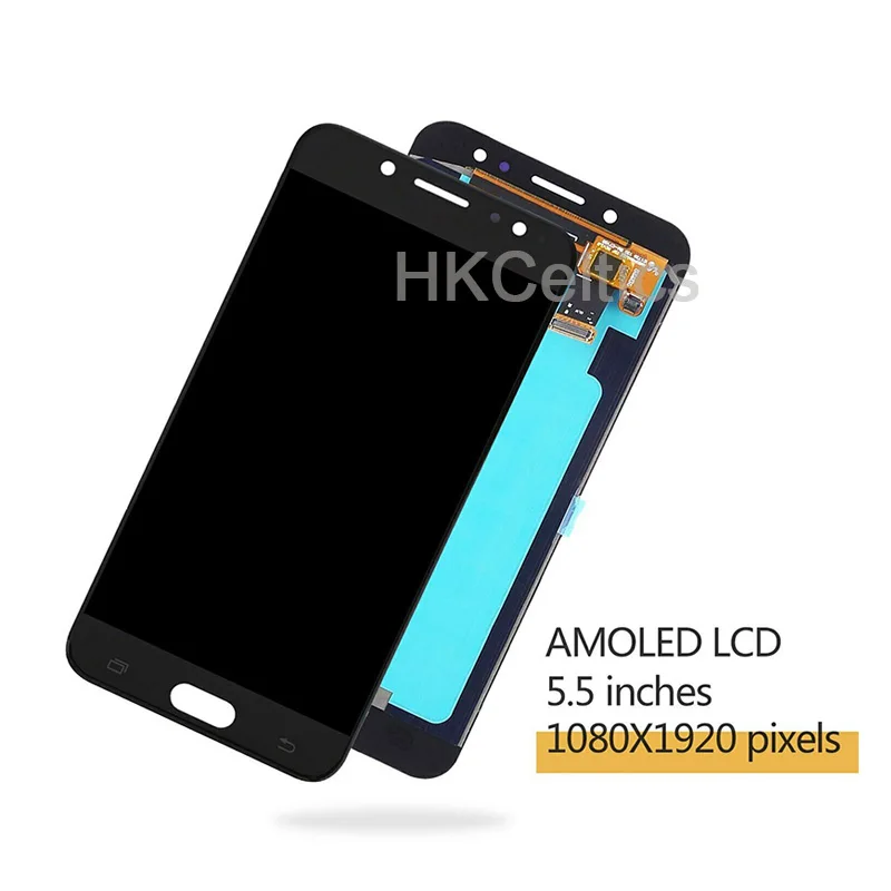 Amoled ЖК-дисплей для Samsung Galaxy C7 C8 C7100 ЖК-дисплей с сенсорным экраном дигитайзер сборка C710F/DS J7+ J7 plus экран