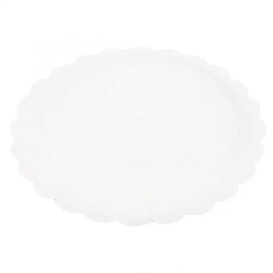 8 шт одноразовые столовые приборы Бытовые одноразовые бумажные круглые тарелки для дня рождения, свадьбы, вечеринки одноразовые тарелки