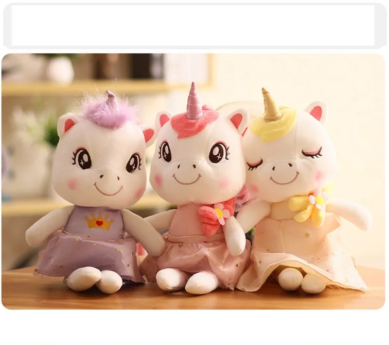 Soft Unicorn Plush Toys Lovely Kawaii Stuffed Animal Unicorn Doll Pillow Toys For Children Creative Birthday Gift for Girls (2)