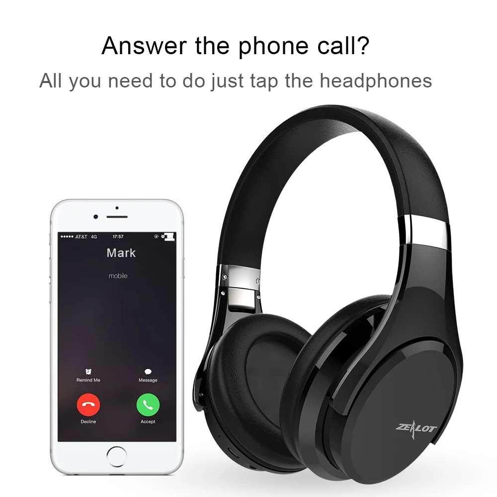 ZEALOT B21 беспроводные наушники Bluetooth для iPhone samsung мобильные телефоны компьютерные наушники 3D стерео музыкальные игровые гарнитуры