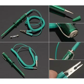 

DC 6V/12V/24V Electrical Wire Circuit Tester Car Voltage Circuit Green DC Tester 6V-24V