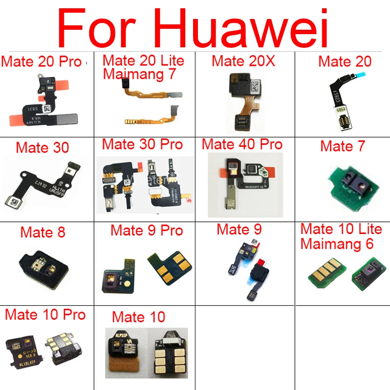 Гибкий кабель с датчиком приближения света для Huawei Mate 7 8 9 10 20 30 Lite Pro Maimang 6 20X