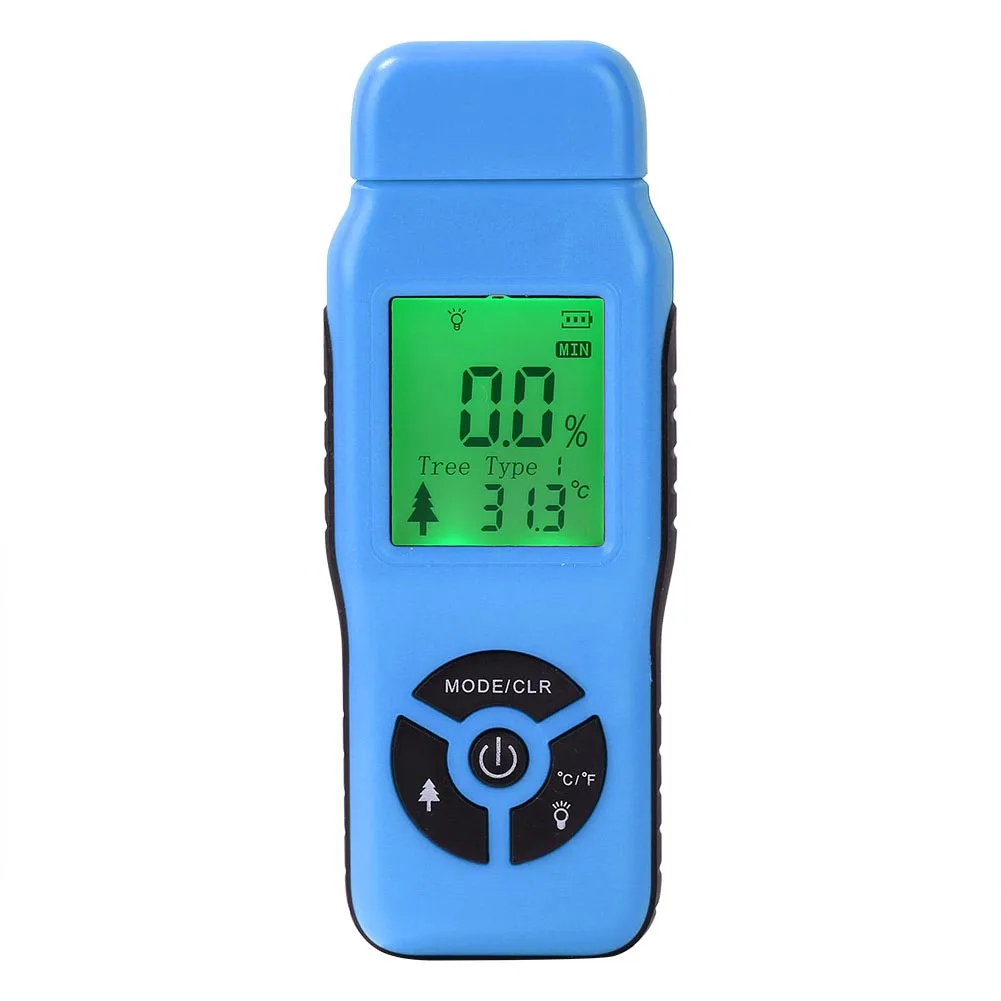 Tool Digital Humidity Handheld Firewood Portable Measuring Practical Data Hold Wood Moisture Meter Two Pins Backlight
