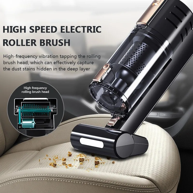 

Power 120W 4500pa Portable Handheld Vacuum Black Car Vacuum Cleaner DC Cleaner Wet and dry Dual Use Car Vacuum High Powerful