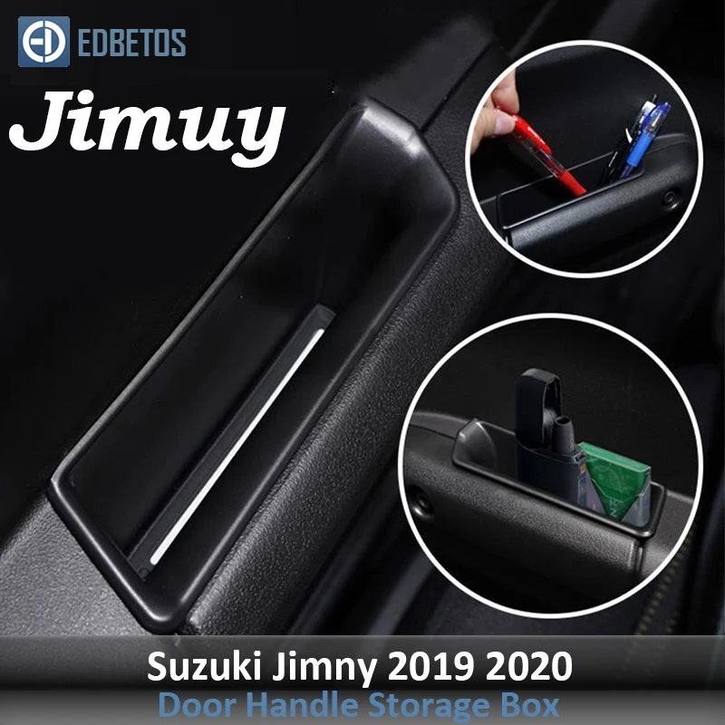 Коробка для хранения дверных ручек для Suzuki Jimny внутренняя дверная ручка контейнер держатель Jimny интерьерные аксессуары коробка для хранения