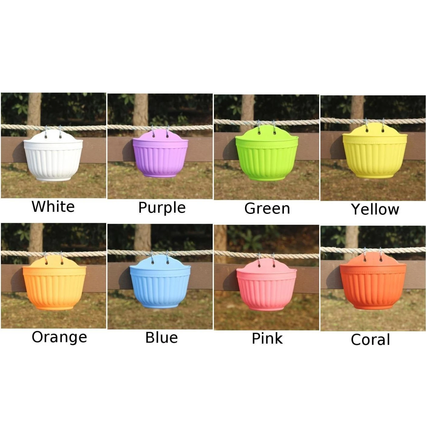 Растительный цветочный горшок подвесной полимерный Дом Сад Двор DIY & крючки