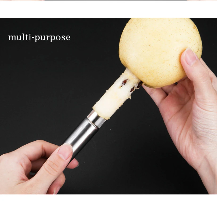 1Pcs Stainless Steel Twist Fruit Core Separator Seed Remover Hawthorn Jujube Pear Apple Corers Seeder Kitchen Gadgets Tools