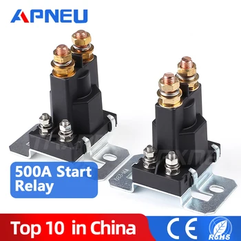 

High Current Relay 500A 12V/24V Dual Battery Start relay Large Current Car Power Switch,Starting Relay,Auto Start Contactor