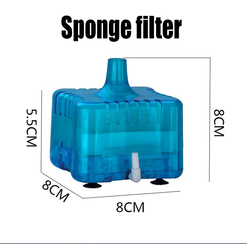 Mini Fish Tank Sponge Filter Fish Tank Air Pump Water Aquarium Decorations Water Goblin Biochemistry Filtre