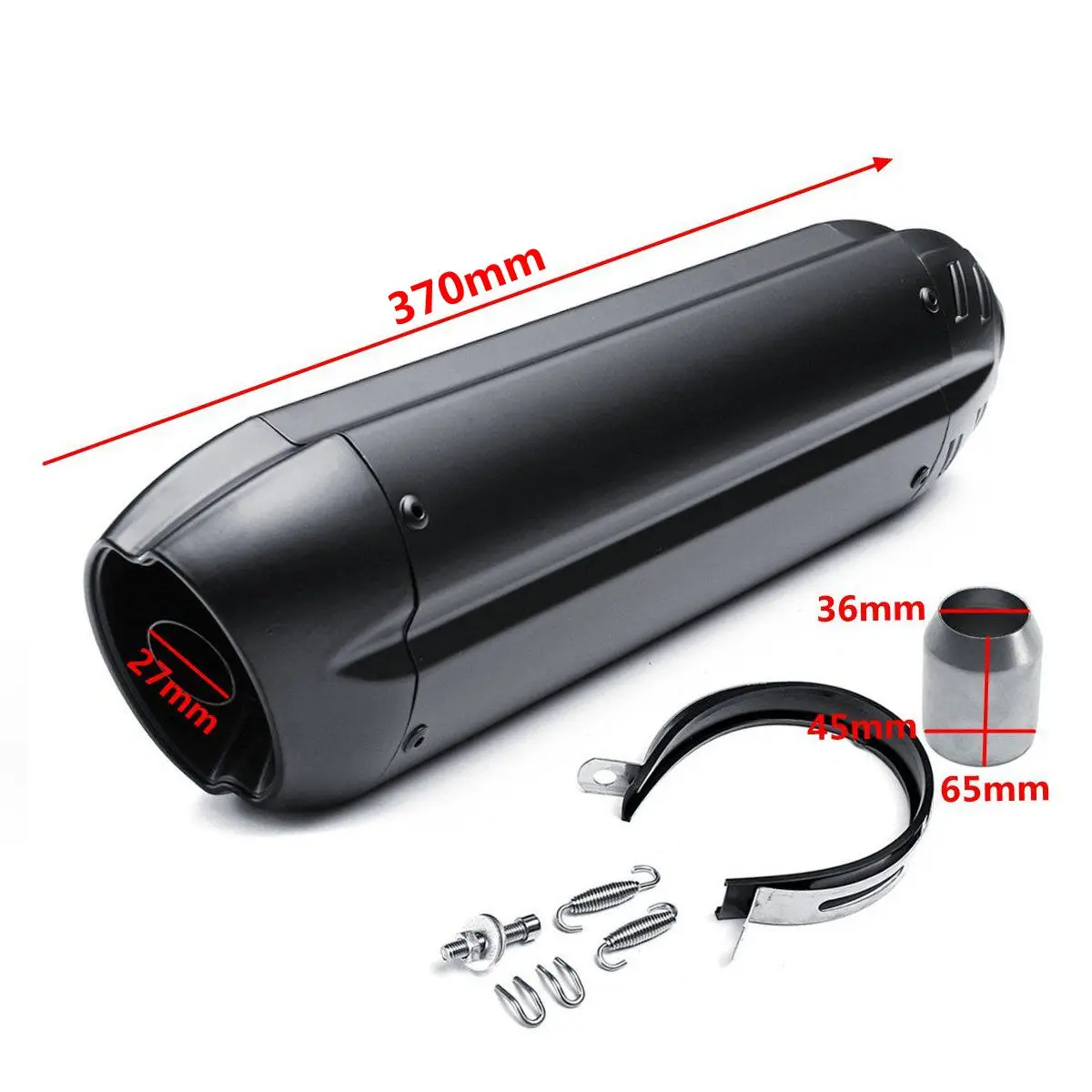 

36-51mm 460mm /370mm Aluminium Alloy Universal Motorbike Motorcycle Exhaust Muffler Tip For Honda/Yamaha/Kawasaki/Suzuki