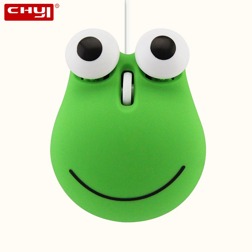 Милая Проводная компьютерная мышь CHYI в форме животного мини USB 3D Портативная