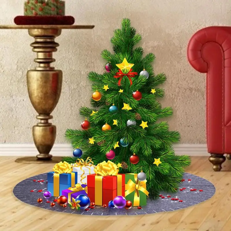 120 см веселый ковер для рождественской елки новогодняя елка юбки новогодние вечерние подарки