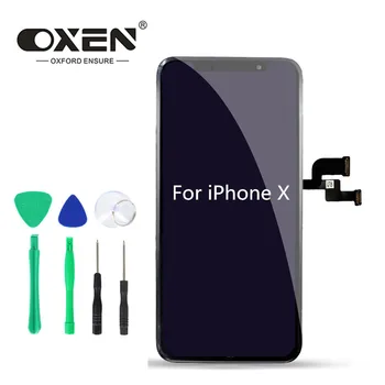 

OXEN LCD for iPhone X 3D Touch Screen Digitizer Assembly No Dead Pixel Replacement LCD Display With Tools