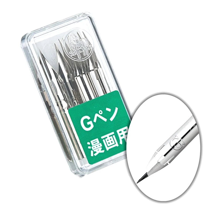 T40 PG6CCK + Zebra Comic G Model Chrome Pen 10 Nibs Tachikawa Comic