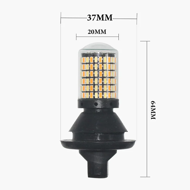 Can-шина DRL P21W PY21W W21W T20 7440 168 светодиодный BA15S BAU15S 1156 DRL Противотуманные фары и указателем поворота двойной режим DRL Светодиодный точечный луч