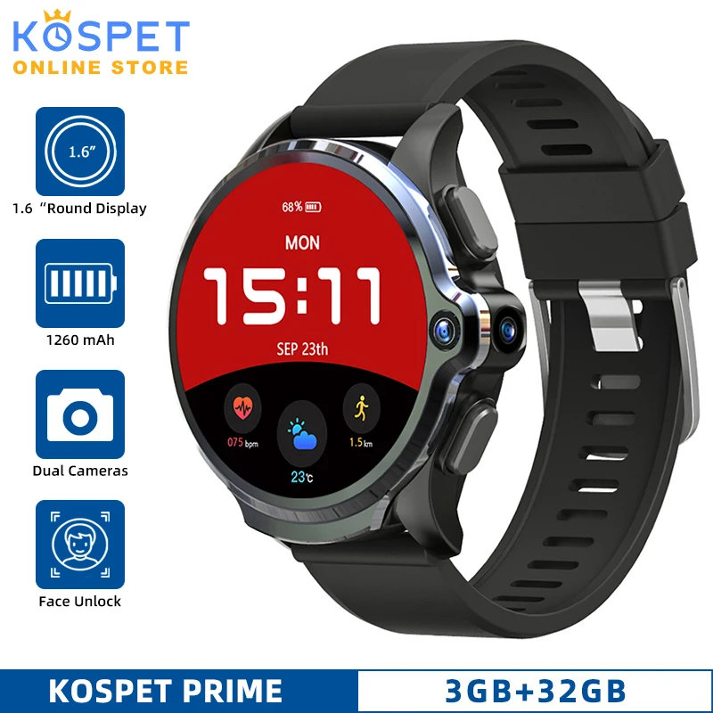Kospet prime android smartwatch Clearance