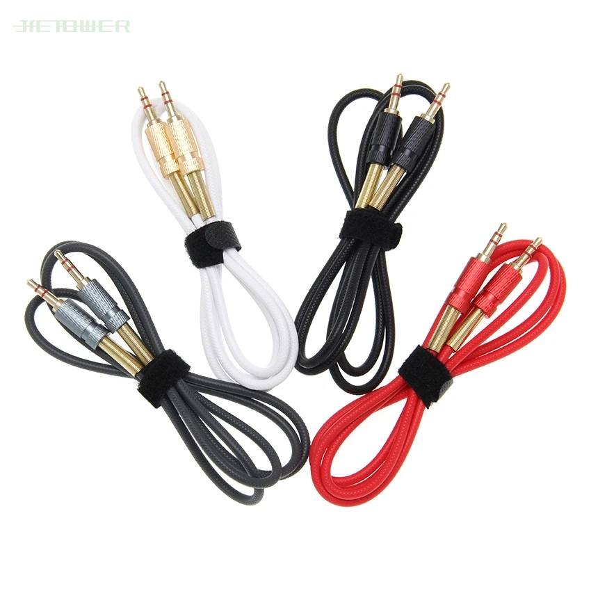 High quality Jack 3 5mm TPE AUX Audio Cable 3 5MM Male to Male Cable For Phone Car Speaker MP4 Headphone 1M 300pcs lot