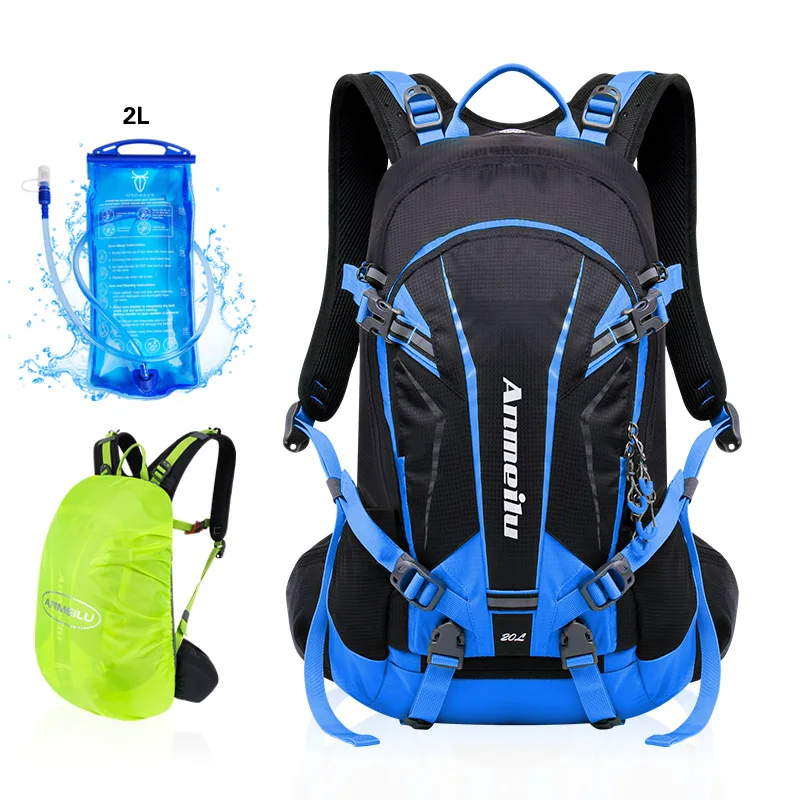 blue-2L 20L Велоспорт сумки рюкзак спортивные, водонепроницаемые, уличные Велосумка велосипедный рюкзак гидратации воды мешок дождевик - Цвет: blue-2L