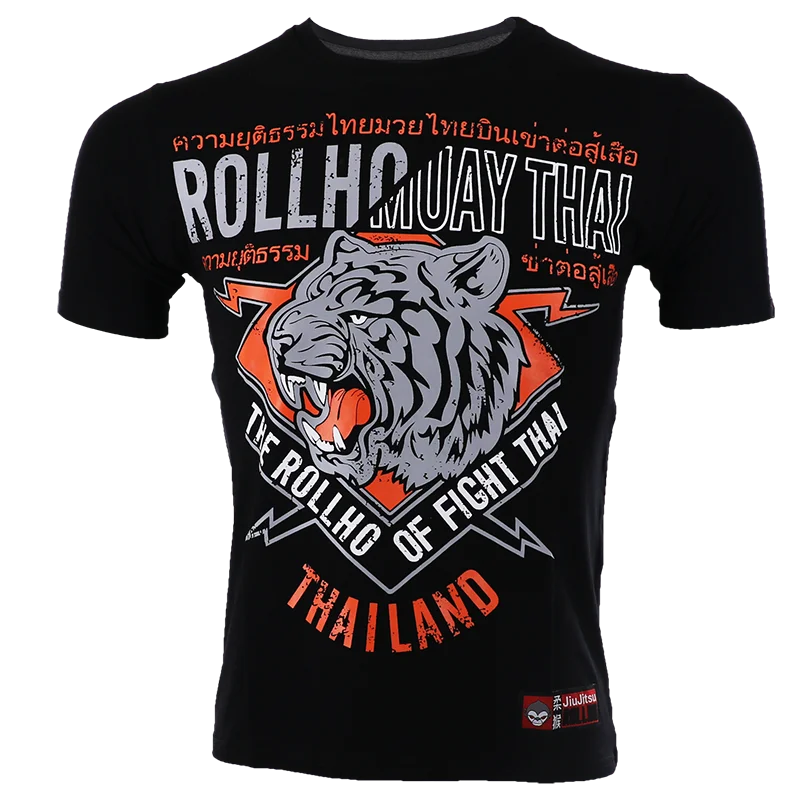 Фитнес Спортивный костюм MMA борьба рубашки с длинным рукавом футболки мужские боевые трикотажные изделия Тайгер Муай Тай беговые бои Тай боксерские шорты